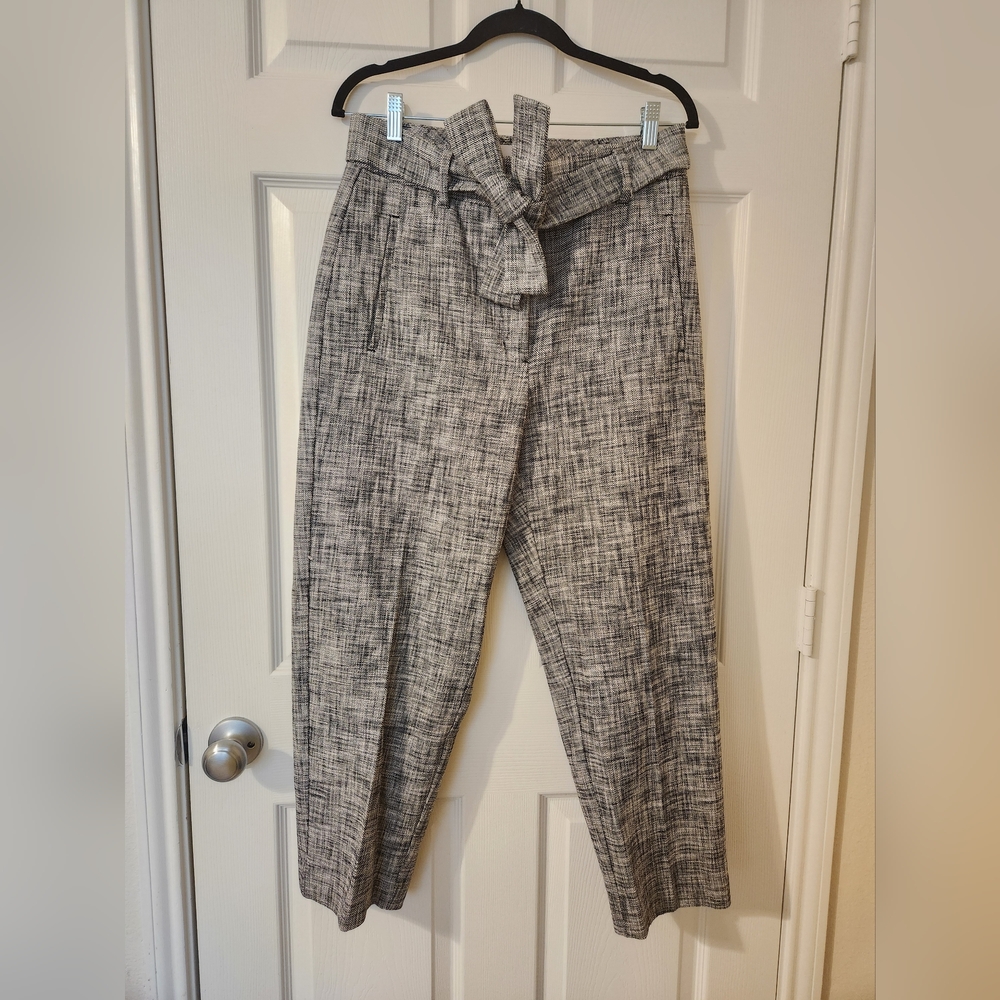 Wilfred black and white trousers/pants with belt